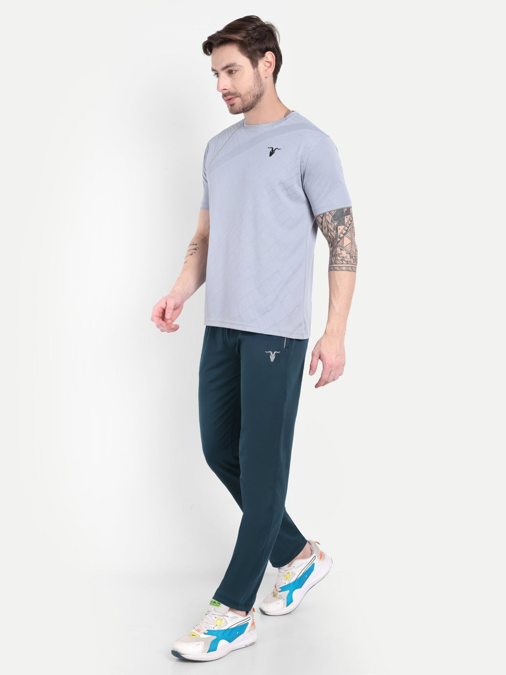 Men’s Blue Track Pant – Regular Fit Comfort Wear