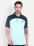 Men’s Fit Crew Neck Sports T-Shirt – Light Sky Blue Polo| Snipperbrand’s