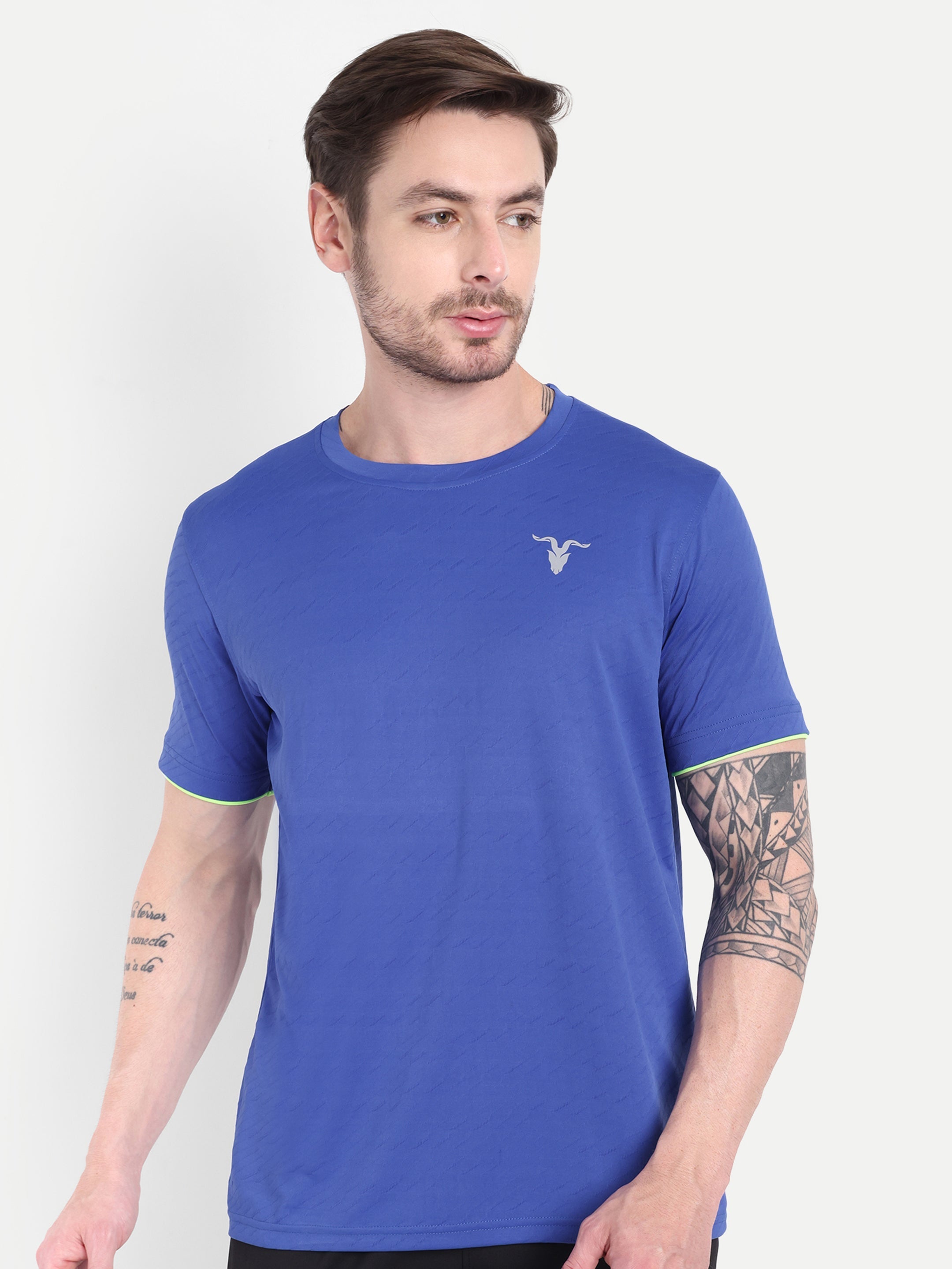 Men’s Round Neck Blue T-Shirt – Soft & Sporty | Snipperbrand’s
