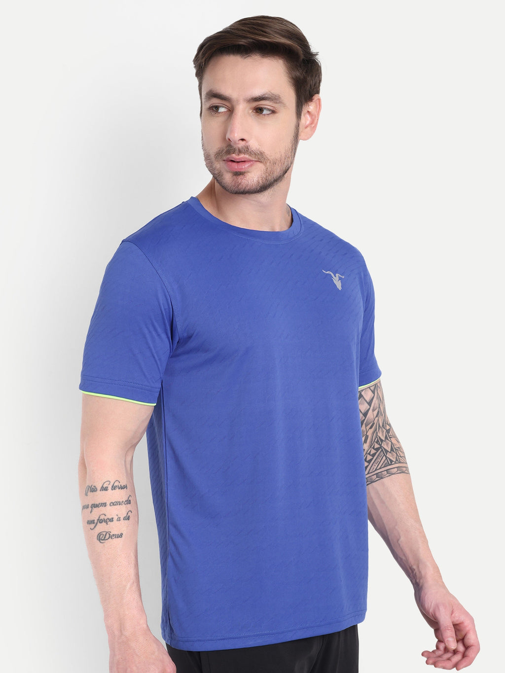 Men’s Round Neck Blue T-Shirt – Soft & Sporty | Snipperbrand’s