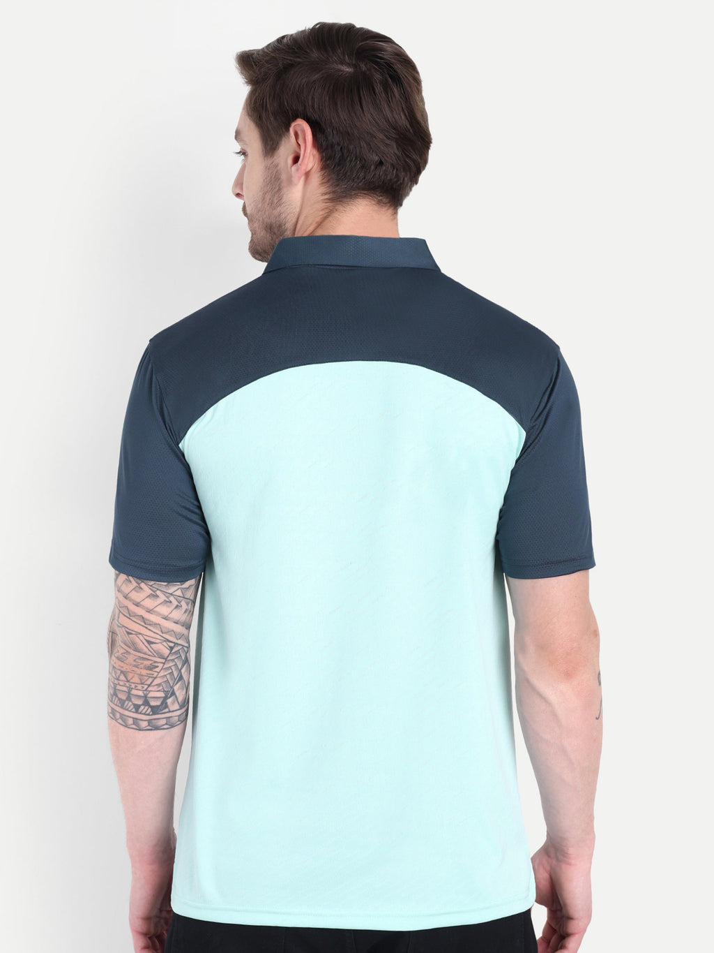 Men’s Fit Crew Neck Sports T-Shirt – Light Sky Blue Polo| Snipperbrand’s