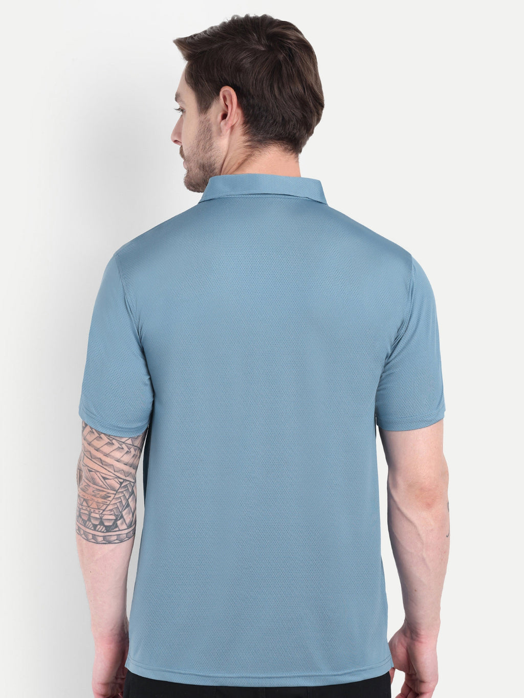 Light Blue Polo T-Men’s Light Blue Polo T-Shirt – Everyday Activewear