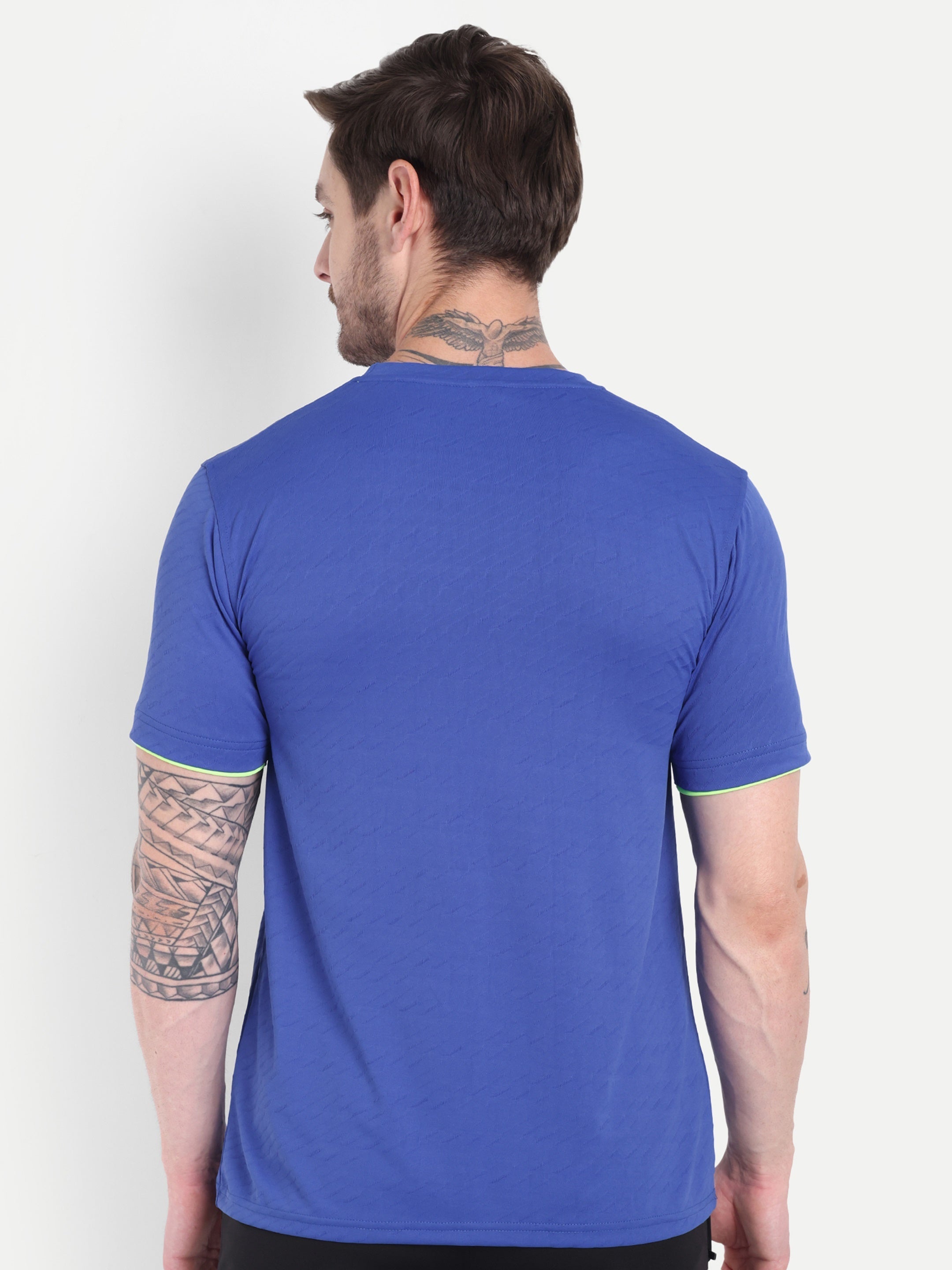 Men’s Round Neck Blue T-Shirt – Soft & Sporty | Snipperbrand’s