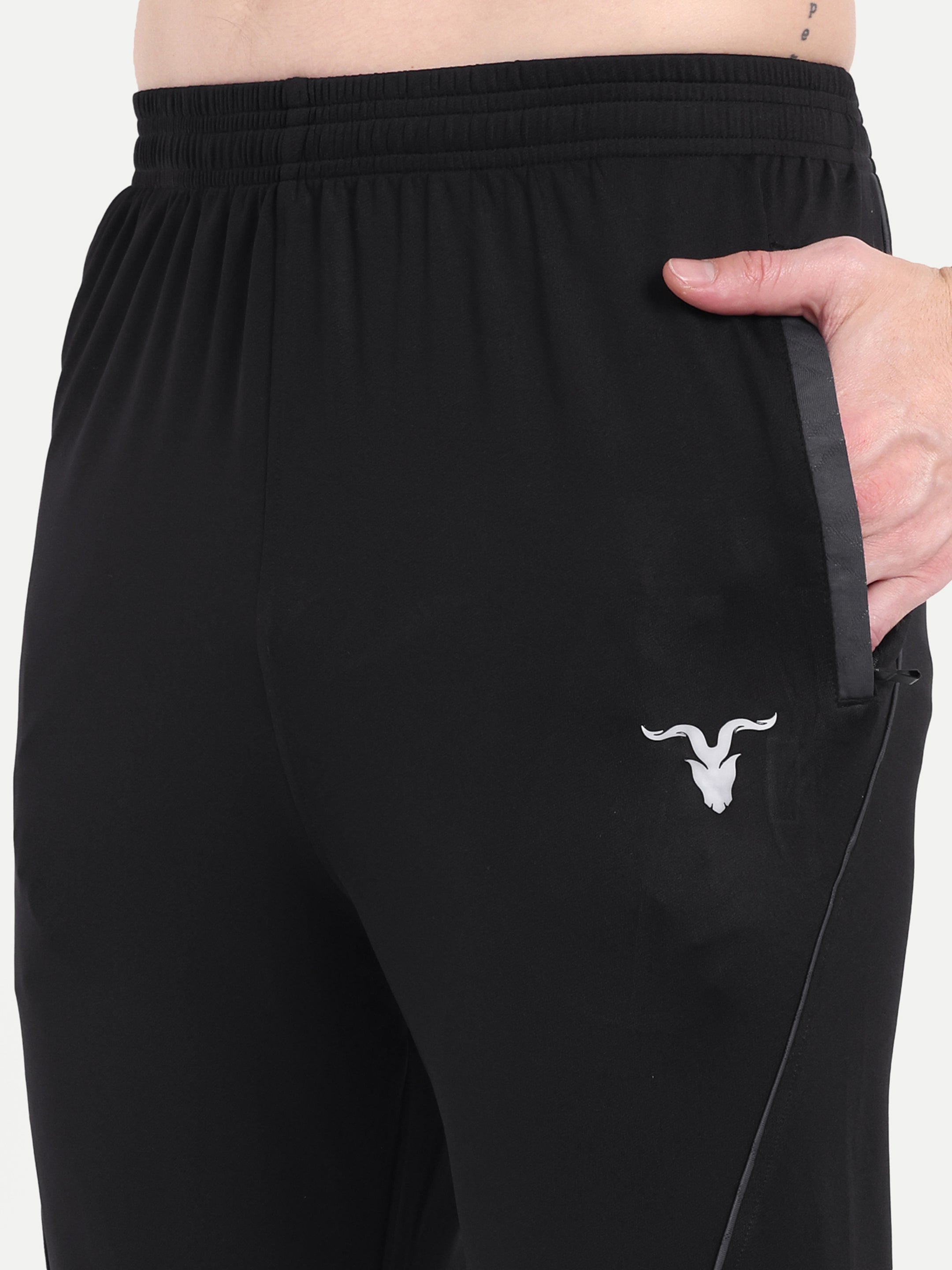 Men’s Dri-FIT Black Open Hem Trousers – Versatile Fit | Snipperbrand’s